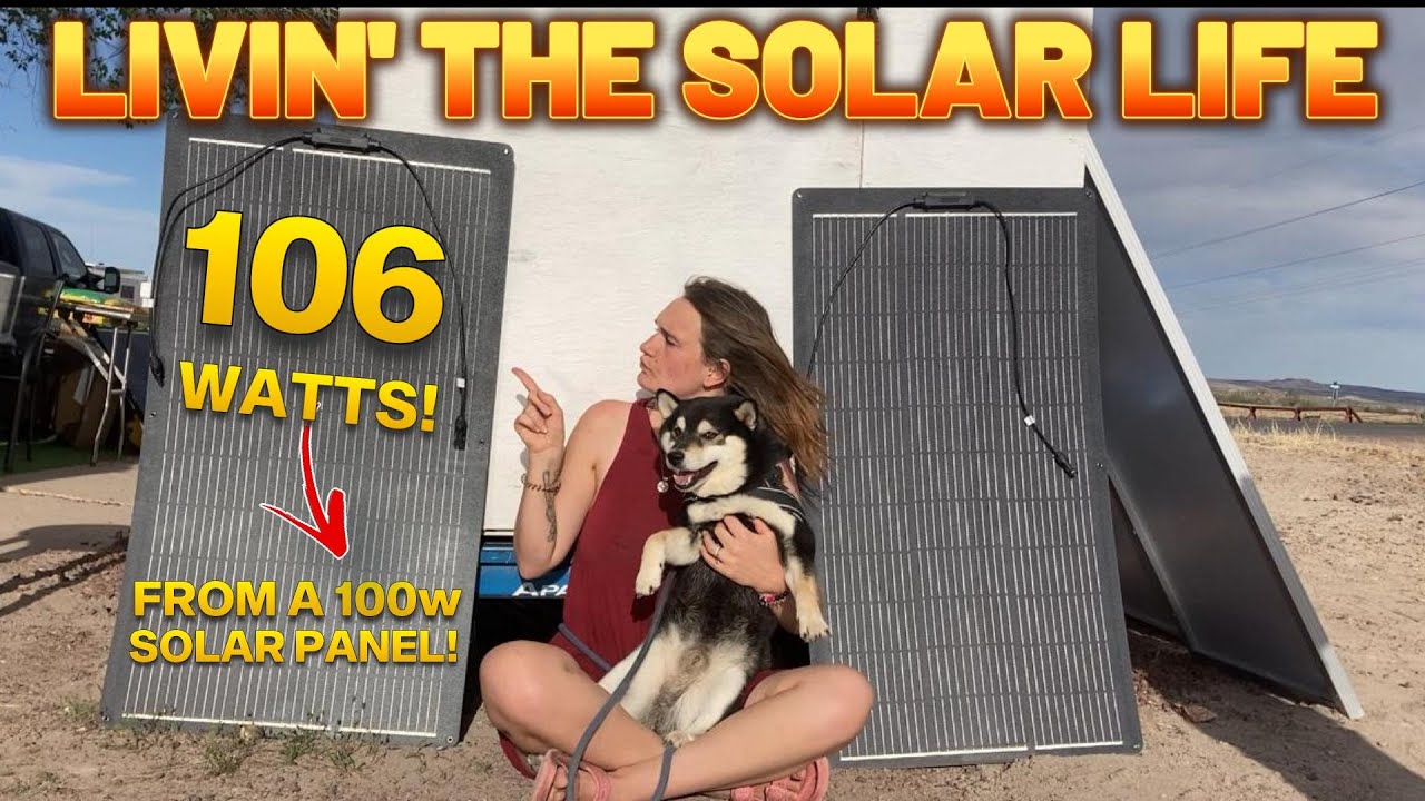 I Got CRAZY RESULTS From These 100w Flexible Solar Panels by Callsun