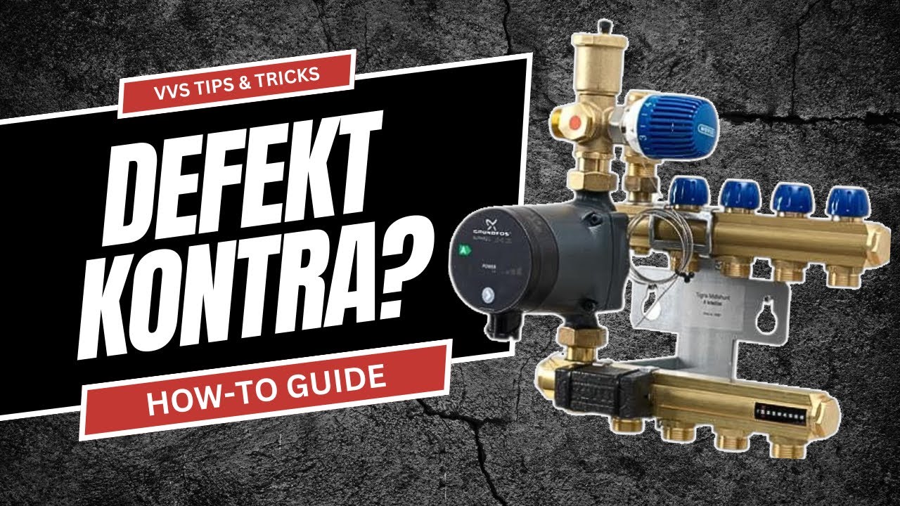 Wavin gulvvarmer problemer? | Skift af kontraventil | Gammel model