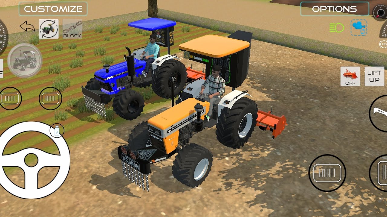 || SWARAJ 744 AND ROTAVETAR AND SIMULATOR 