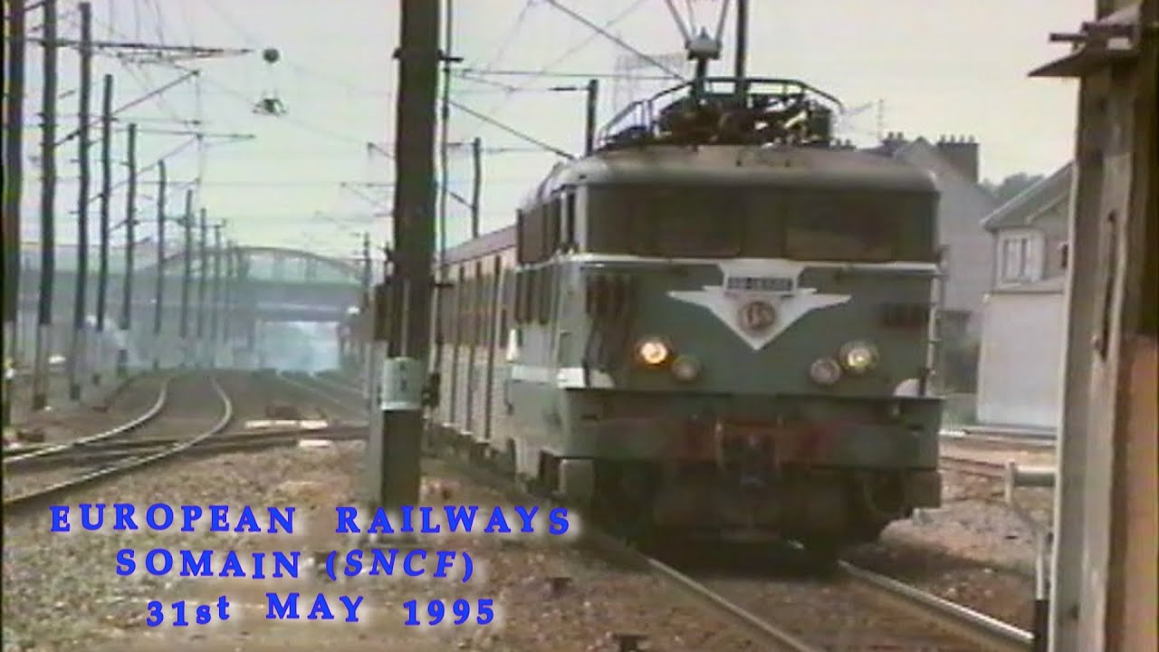 European Railways in the 1990s Somain Station (SNCF) Gare de Somain on the 31st May 1995