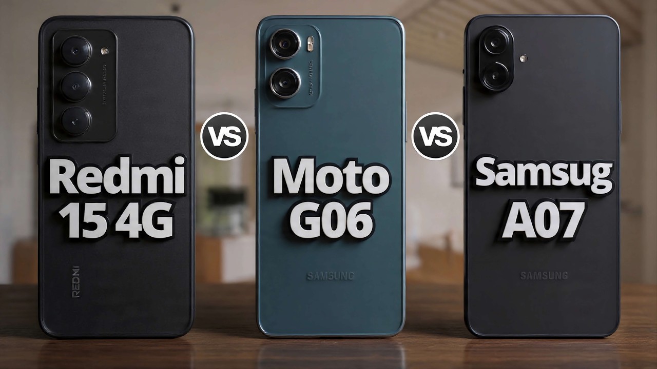 Moto G06 Vs Samsung A07 Vs Redmi 15 4G