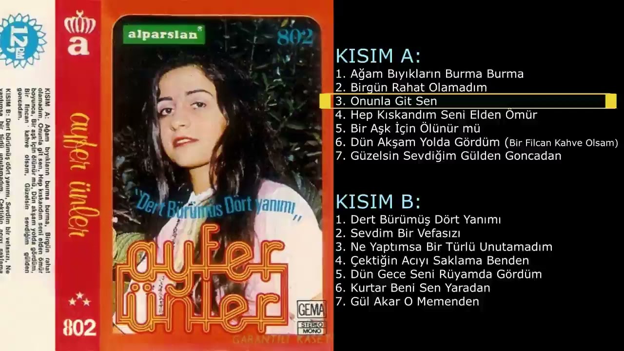 Ayfer Ünler - Dert Bürümüş Dört Yanımı (Full Kaset)