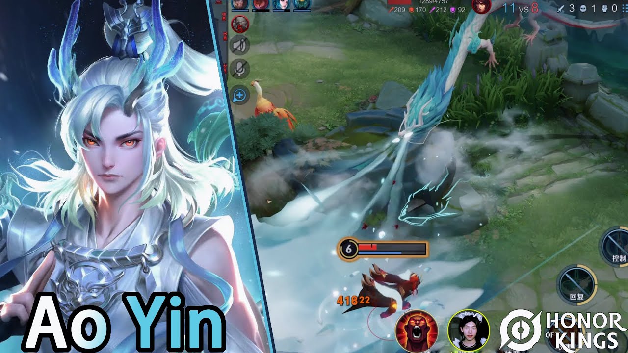 Honor of Kings（Ao Yin）Como jogar com o novo herói｜How to play New Heroes