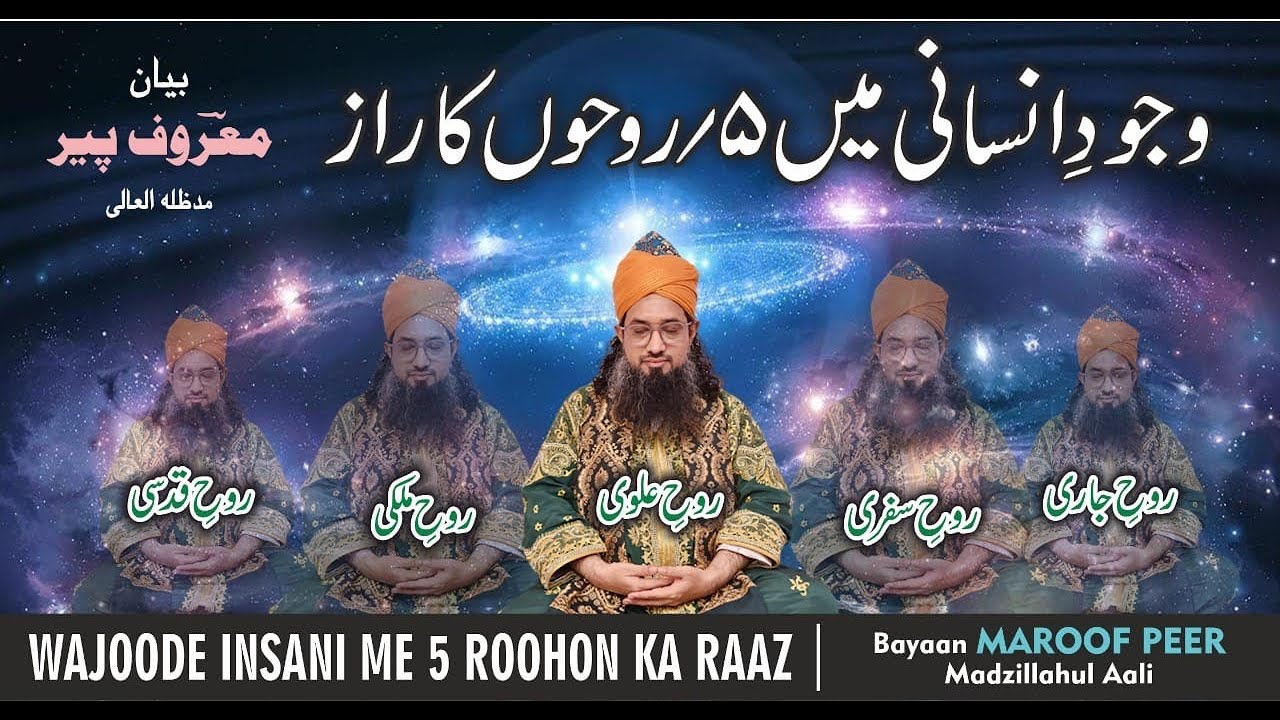 WAJOODE INSANI ME 5 ROOHO KA RAAZ - BAYAAN BY SARKAR MAROOF PEER