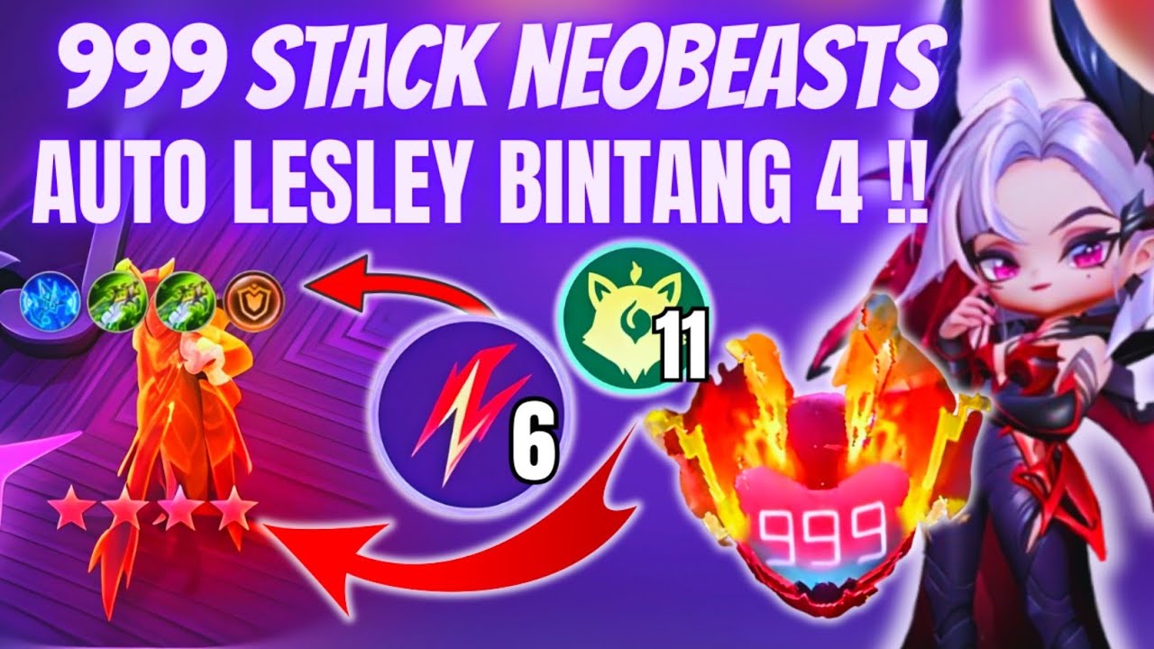 MODARRR‼️LESLEY BINTANG 4 SAKIT BANGET BRO ! LAWAN AUTO TURU !! CARA BERMAIN COMMANDER ALICE TERBARU