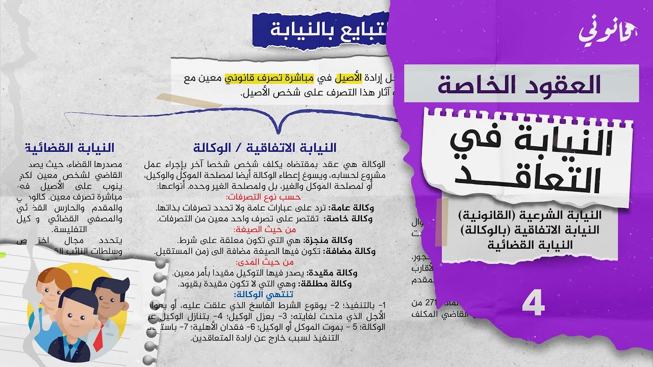 النيابة في التعاقد في قانون الالتزامات والعقود | العقود الخاصة/ العقود المسماة S5| شرح مبسط بالدارجة
