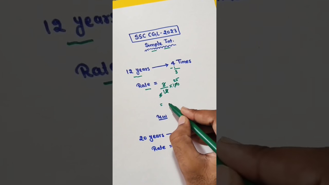 simple interest #ssccgl #jssc#jtet #deesha classes#viral #shorts