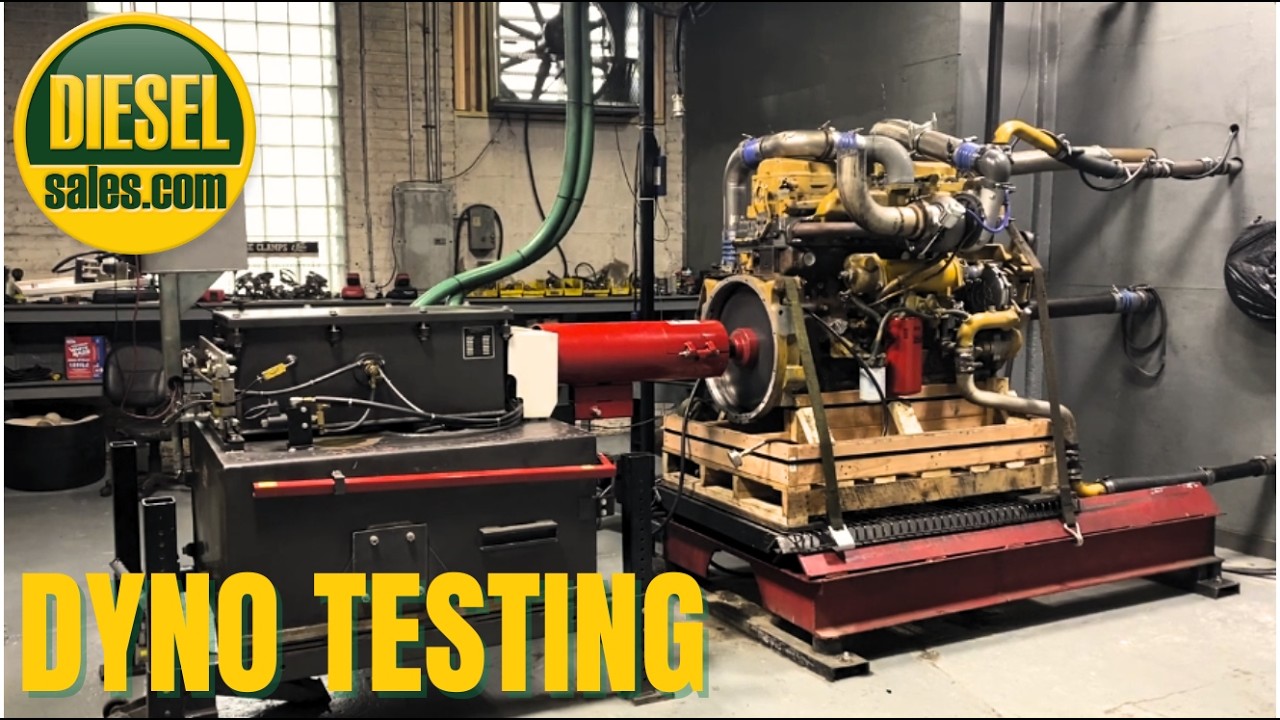 DYNO testing a CAT C-12 Engine