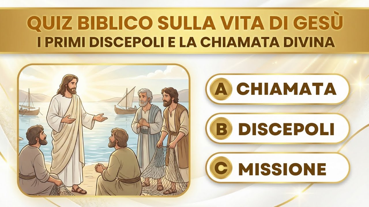 Quiz Biblico sulla Vita di Gesù | I Primi Discepoli e la Chiamata Divina