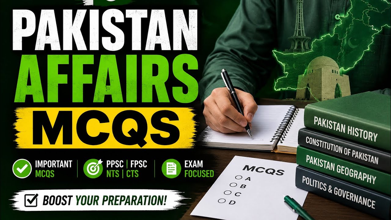 Pakistan affairs important mcqs for FIA