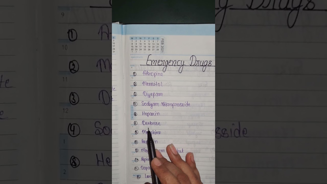 EMERGENCY DRUGS