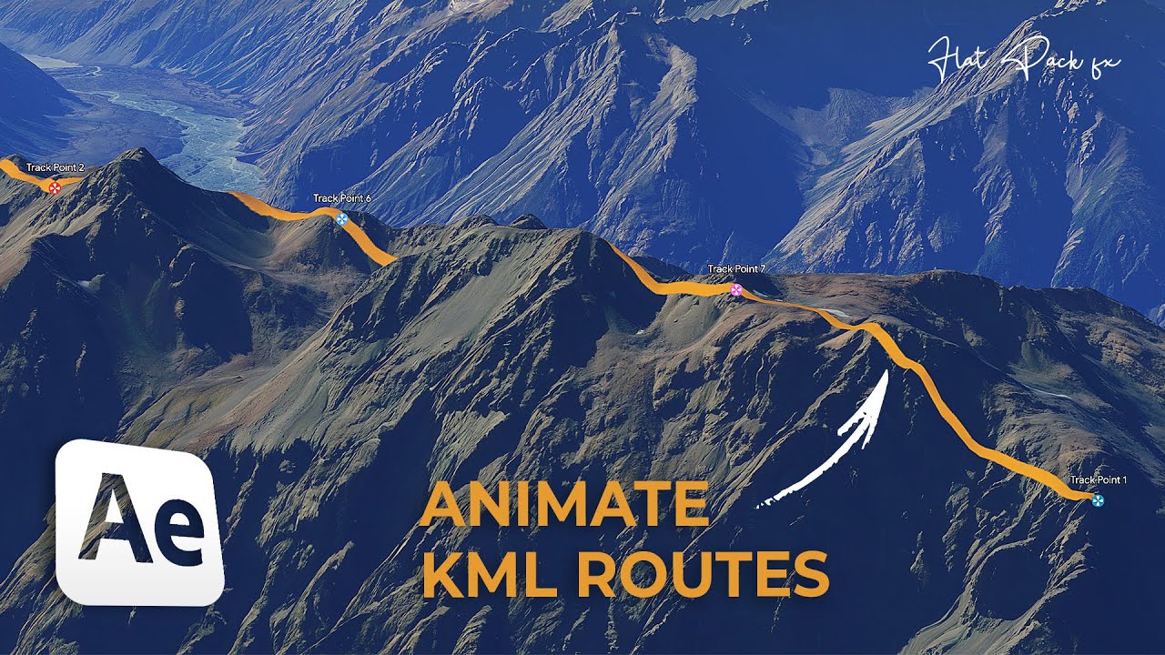 Создание динамических 3D-маршрутов | Google Earth Studio + After Effects 2023