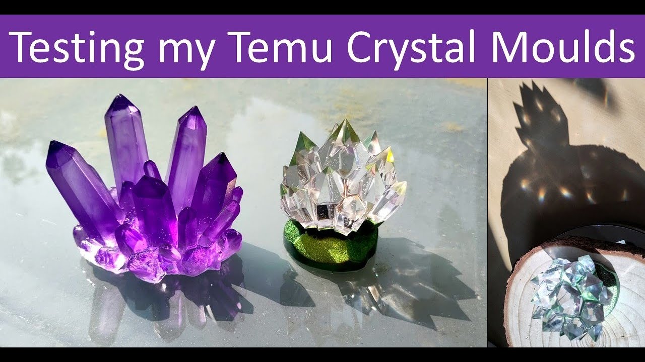 Let's test my Temu geode crystal cluster moulds...