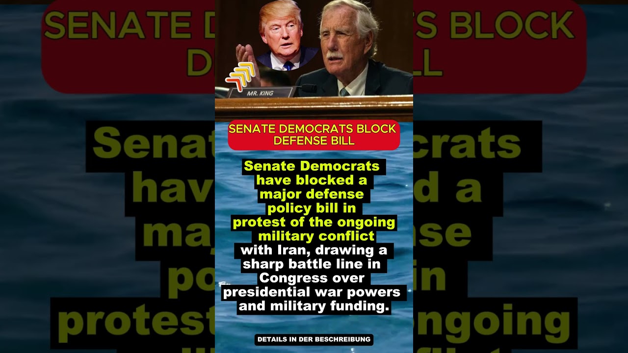 Senate Democrats Block Defense Bill