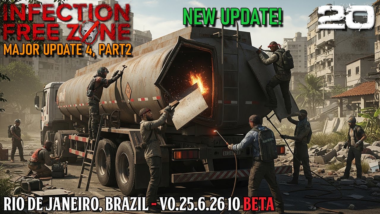 New Update!  Mechanic Shop & Tools Factory / Infection Free Zone / Rio de Janeiro / Survival / 20
