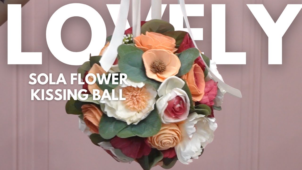 How to make a kissing ball | wood flower diy tutorial