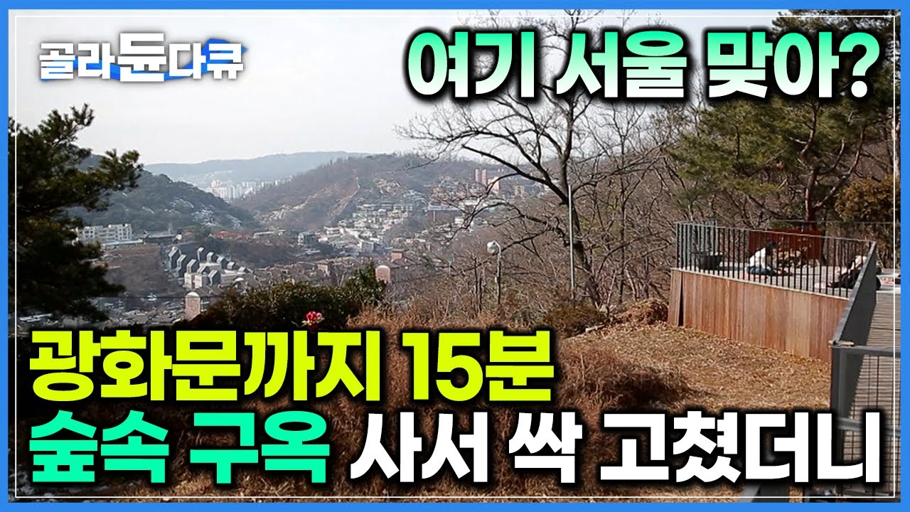 강원도 아니고 서울 맞습니다. 자연에 폭 안겨 압도적 전망 자랑하는 숲속 집｜청와대와 광화문 사이, 서울 한복판 구옥 고쳐 살기｜건축탐구 집｜#골라듄다큐
