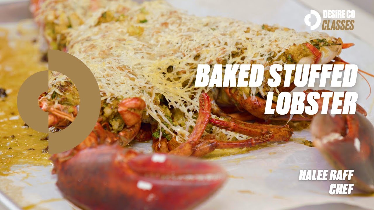 Baked Stuffed Lobster Recipe | Chef Halee Raff
