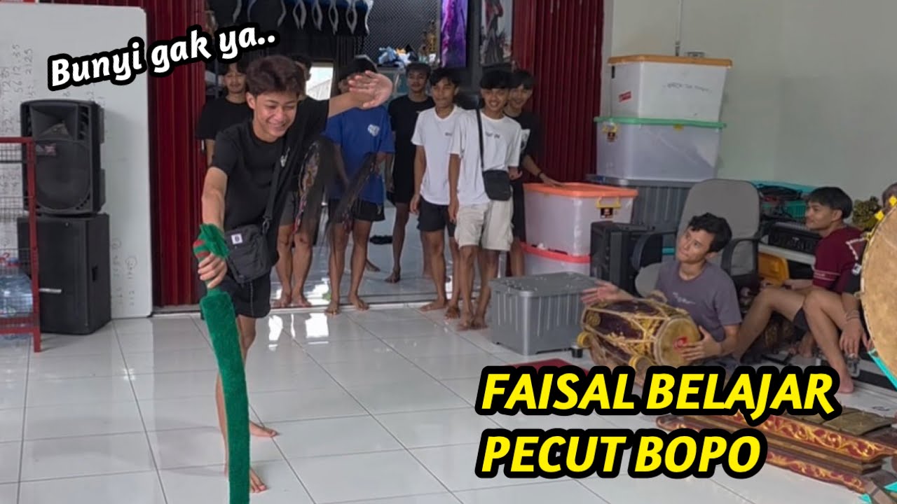 FAISAL BELAJAR PECUT BOPO,KIRA KIRA BUNYI GAK YA..