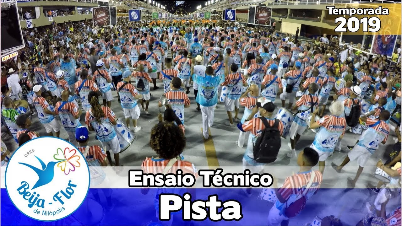 Beija-Flor 2019 - Bateria no ensaio t&eacute;cnico (Pista) - Apoteose ao vivo - #ET19