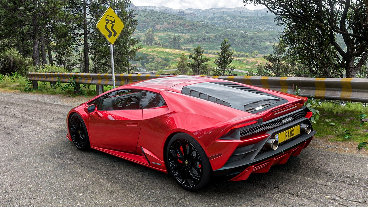 Lamborghini Huracan EVO - Forza Horizon 5 | Steering Wheel Gameplay