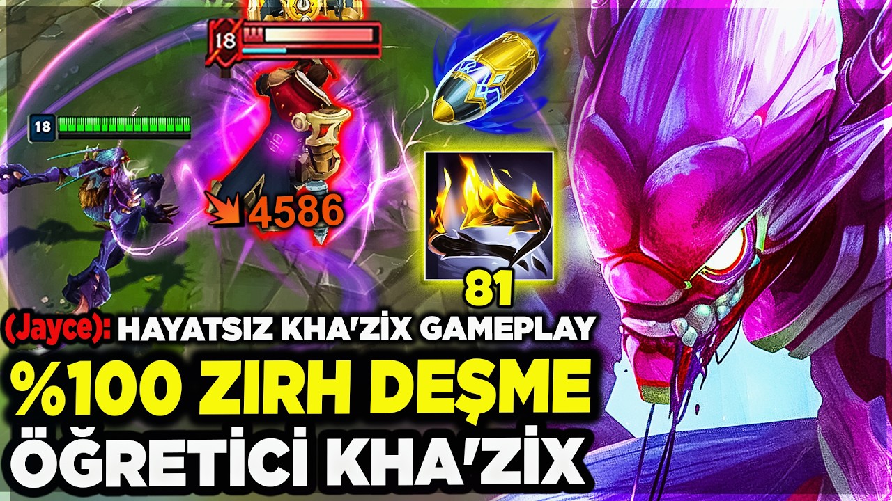1 VURUŞLA SAKAT BIRAKAN KHA'ZİX !! ÖĞRETİCİ %100 ZIRH DEŞME !!