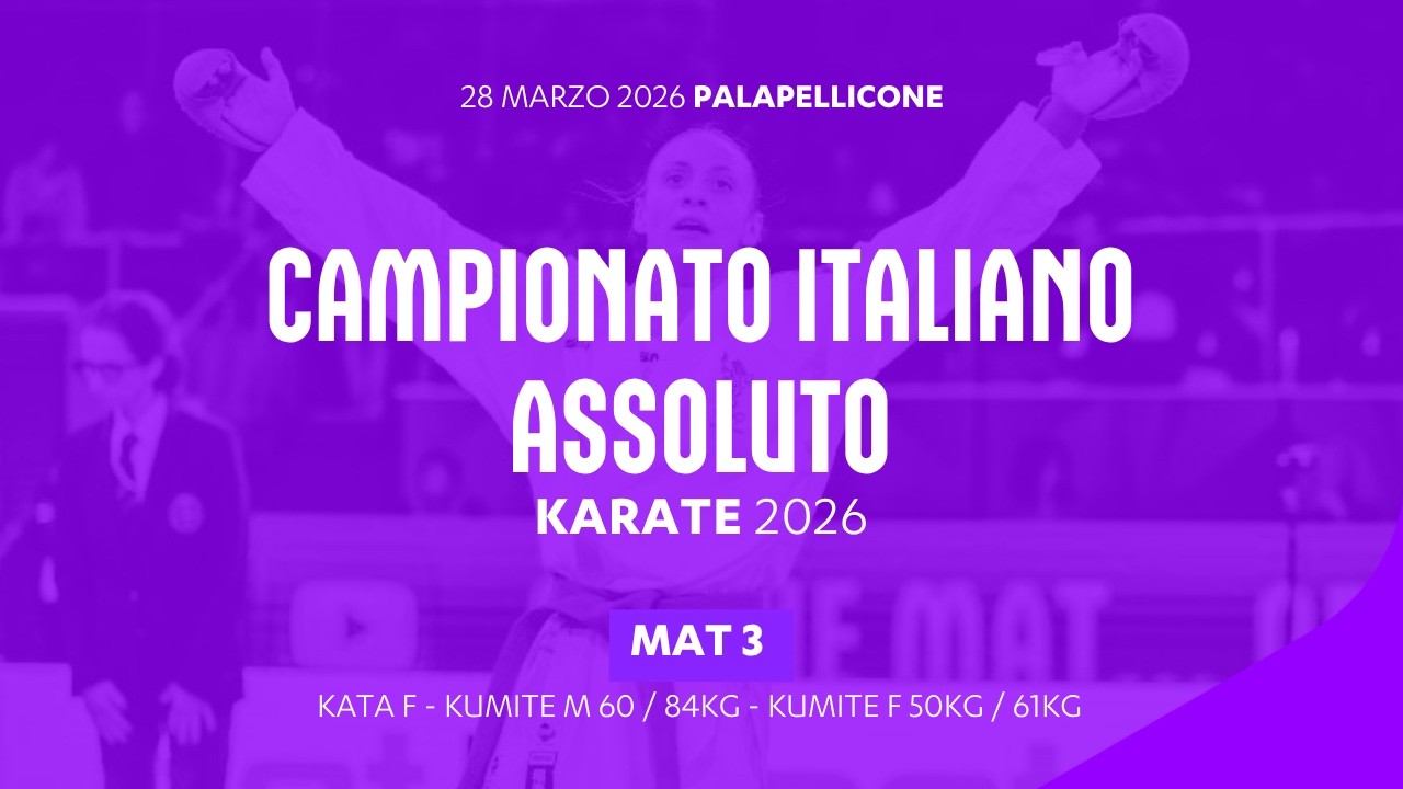🥋 Karate 👉 Campionato Italiano Assoluto #kata #kumite 2026 ➡️ Tatami3 🟢 Day2 - Parte1