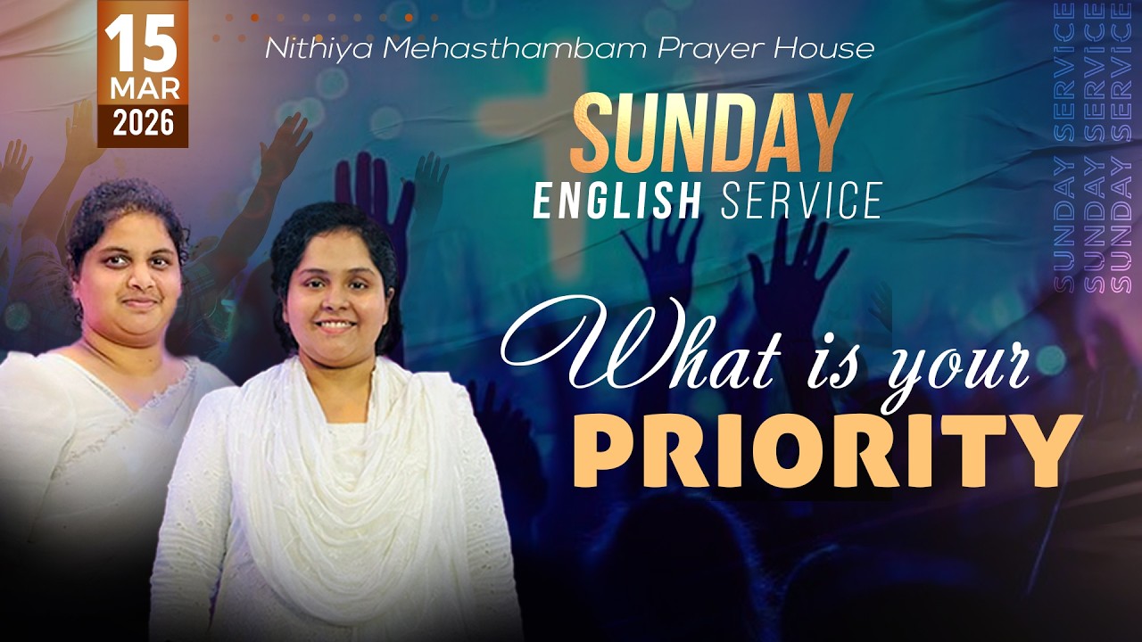 🔴LIVE || 15-03-2026 | SUNDAY ENGLISH SERVICE| NMPH | SIS.A.JASPER | SIS.ANICE