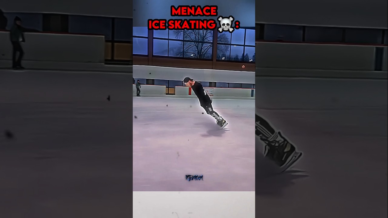 Normal ice skating vs Menace ice skating #trollface #edit #troll