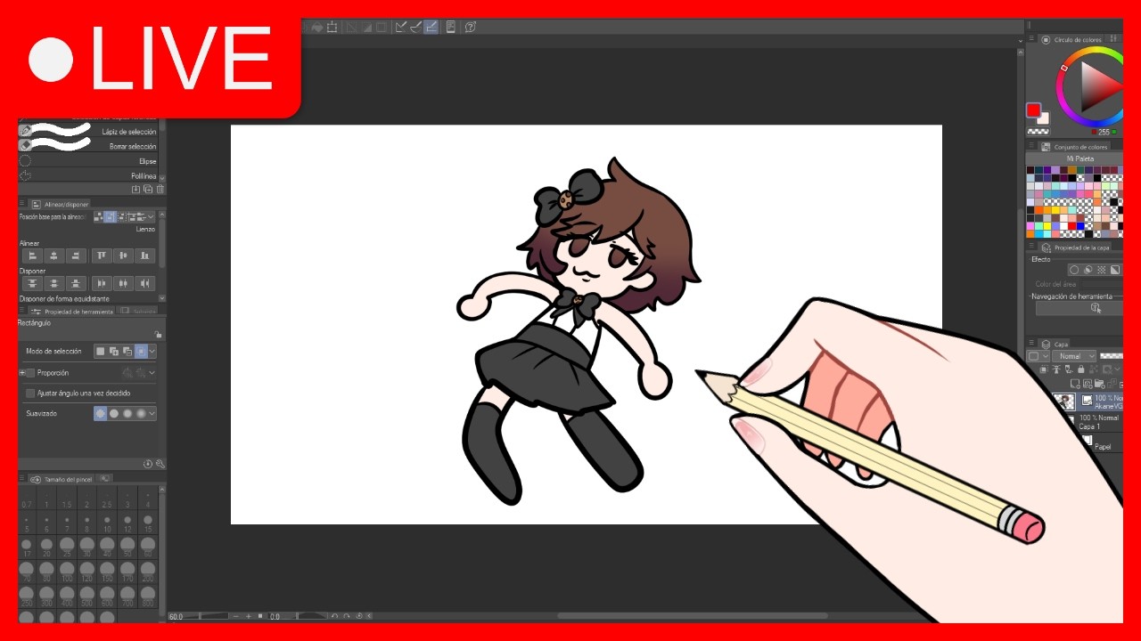 Dibujando para una collab de arte!