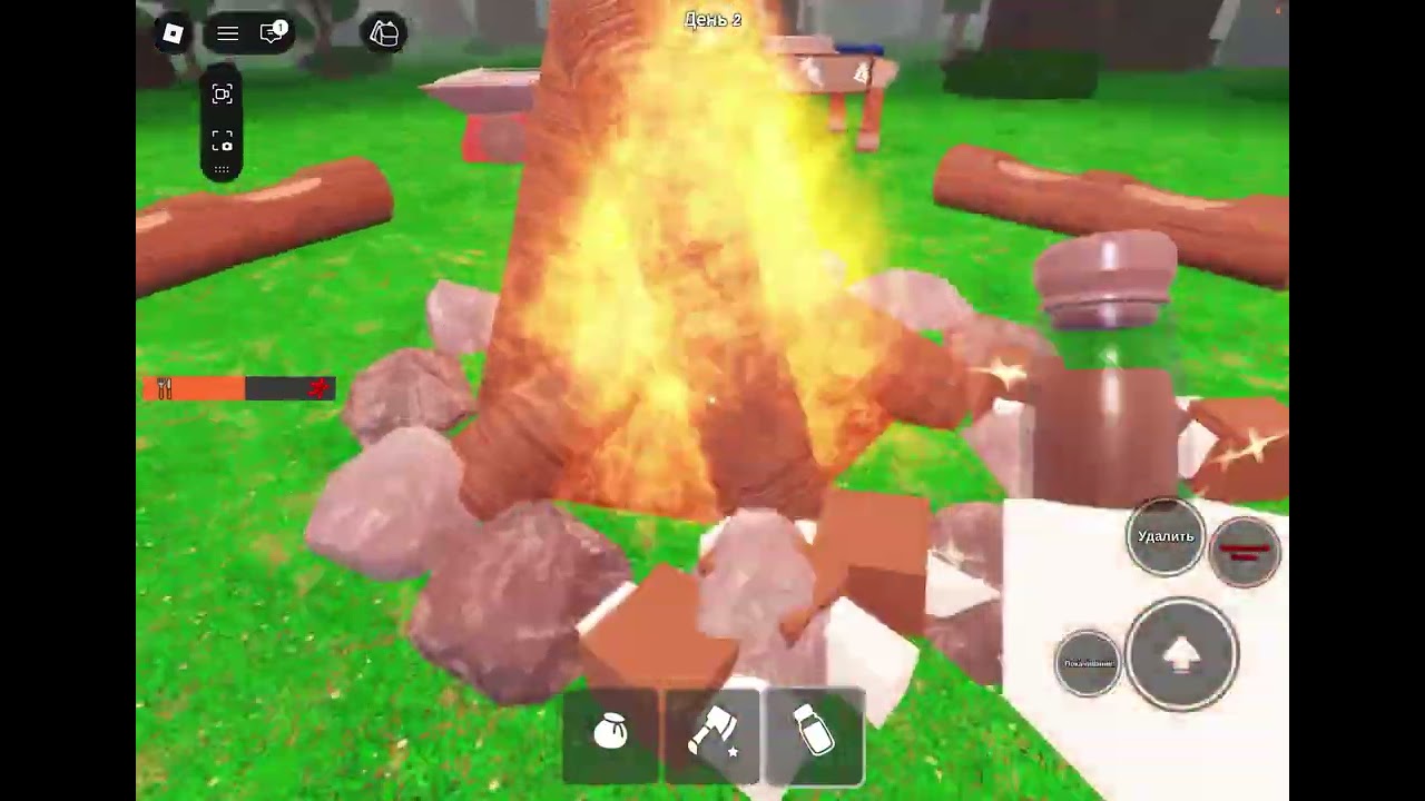 Играем в 99 ночей Роблокс. Roblox 99 night in the forest