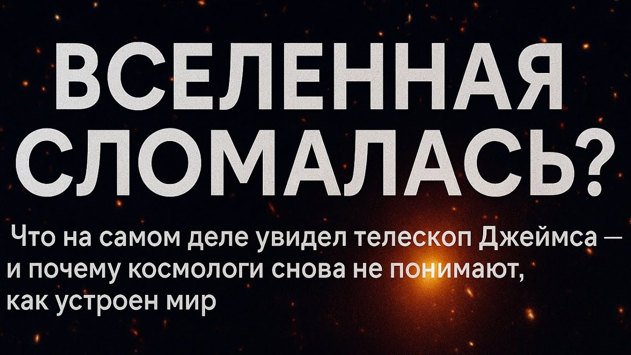 ДЖЕЙМС УЭББ нашёл то, чего быть НЕ МОЖЕТ 😱 Кризис космологии и конец Большого взрыва?