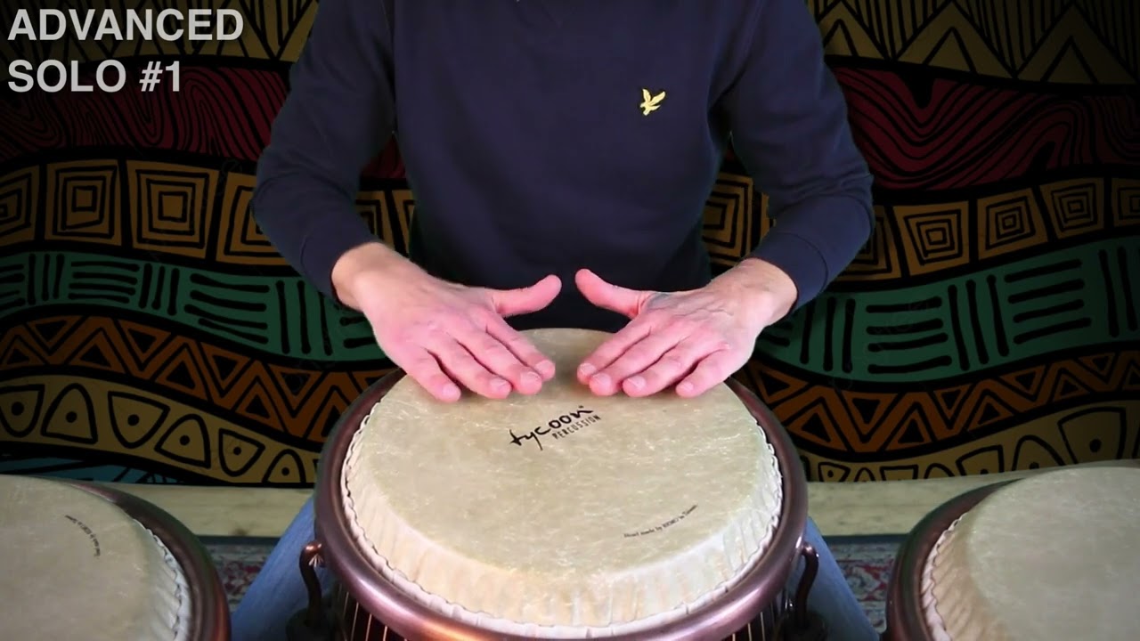 Video Congas 22: Advanced Conga's Solo on a Funky Groove (only one Conga)
