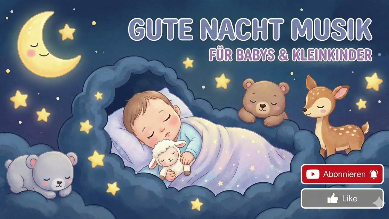 30 Min. Sanftes Schlaflied für Babys & Kinder 🌙 | Instrumentales Gute-Nacht-Lullaby zum Einschlafen