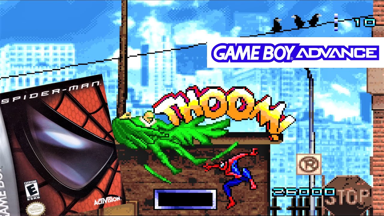 Spider-Man (2002) Nintendo GameBoy Advance Gameplay in HD (mGBA)