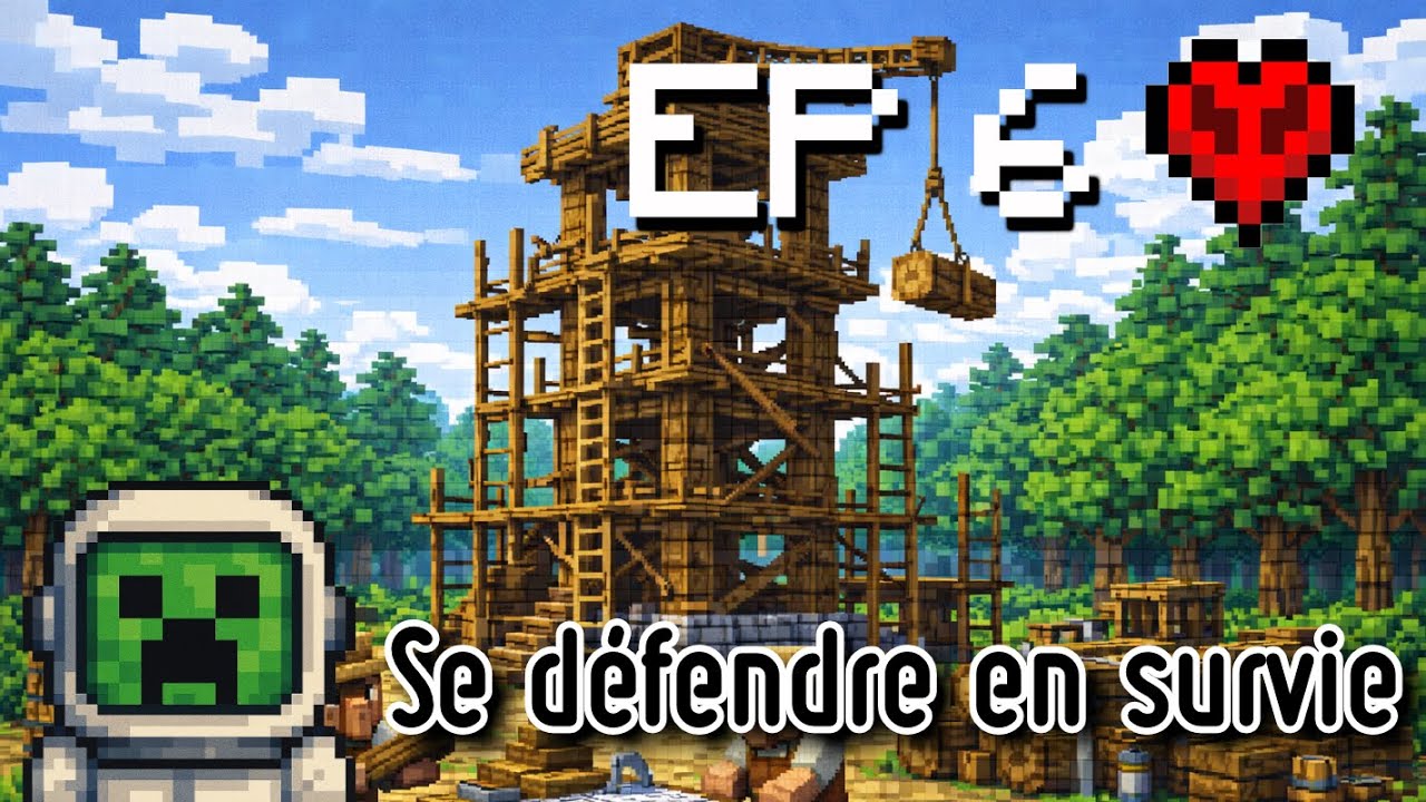 Défense du village survie hardcore Minecraft s2ep6 #minecraft #survie #survivalgame