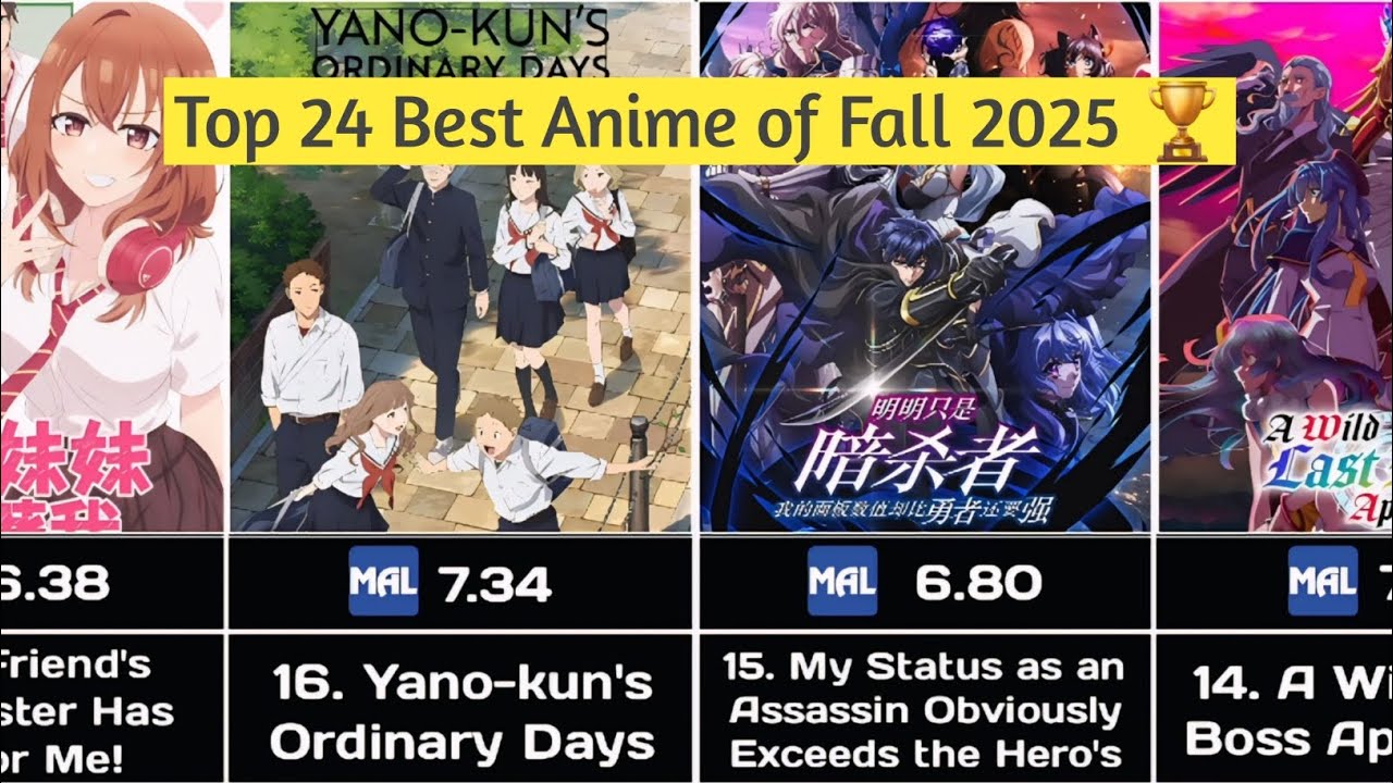 Top 24 Best Anime of Fall 2025 🏆| Must Watch Anime @crunchyroll 