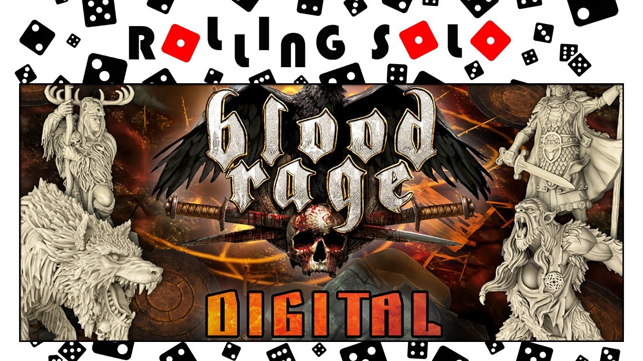 Blood Rage | Digital Solo Playthrough | Full Tutorial & Gameplay