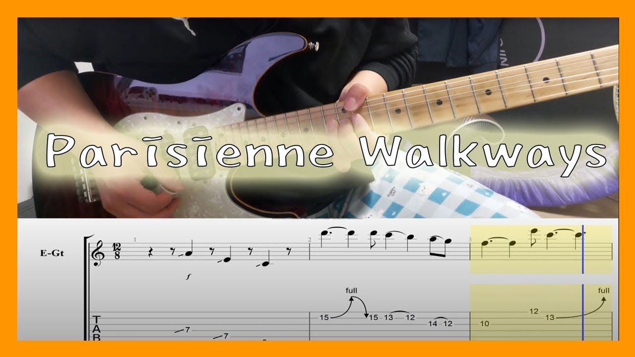 (tab) Gary Moore - Parisienne Walkways Cover By joguitar