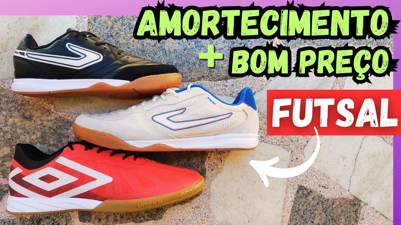 MELHORES CHUTEIRAS FUTSAL COM AMORTECIMENTO E BARATAS‼ CHUTEIRA FUTSAL TOPPER MAESTRO CLUB E MAIS..😍