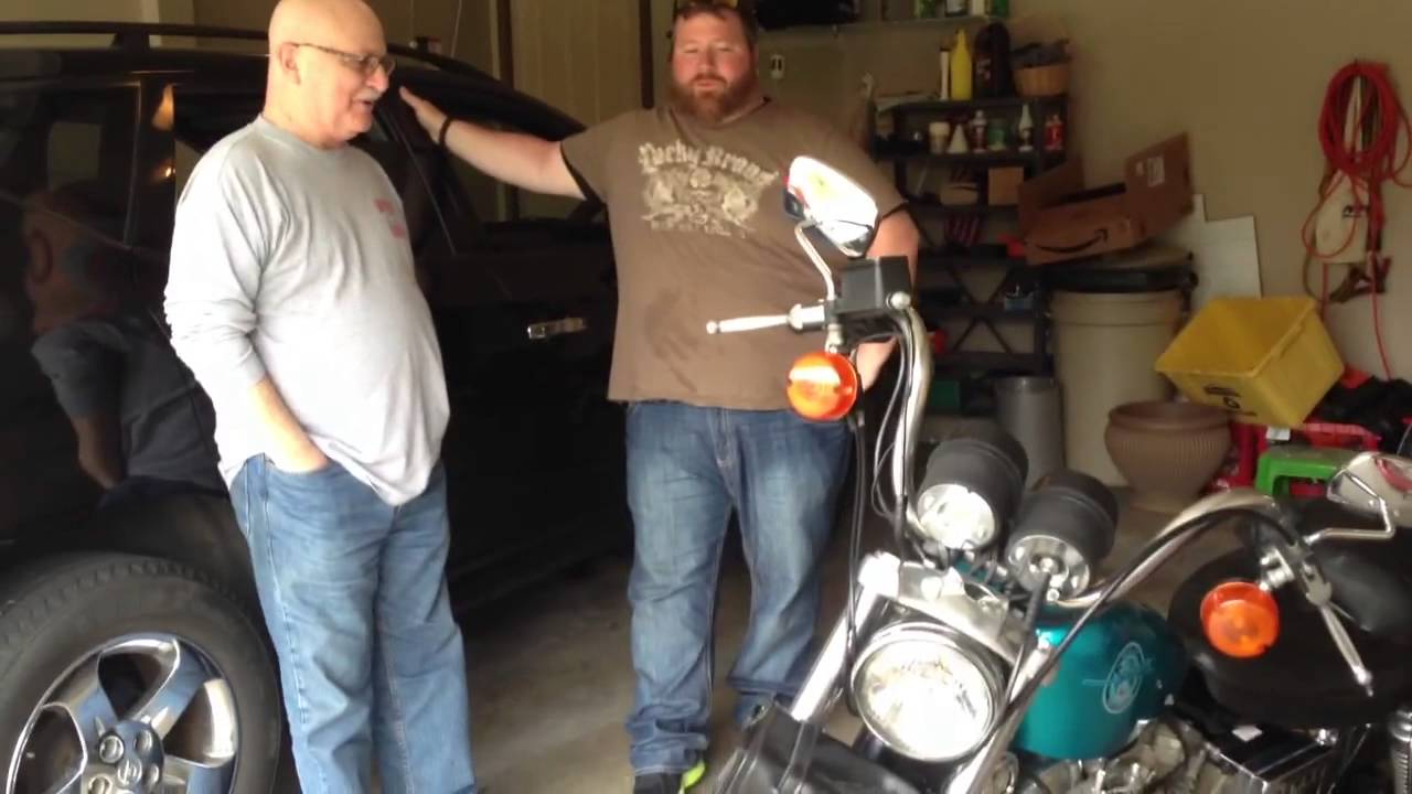 Giving Dad his Surprise Harley!