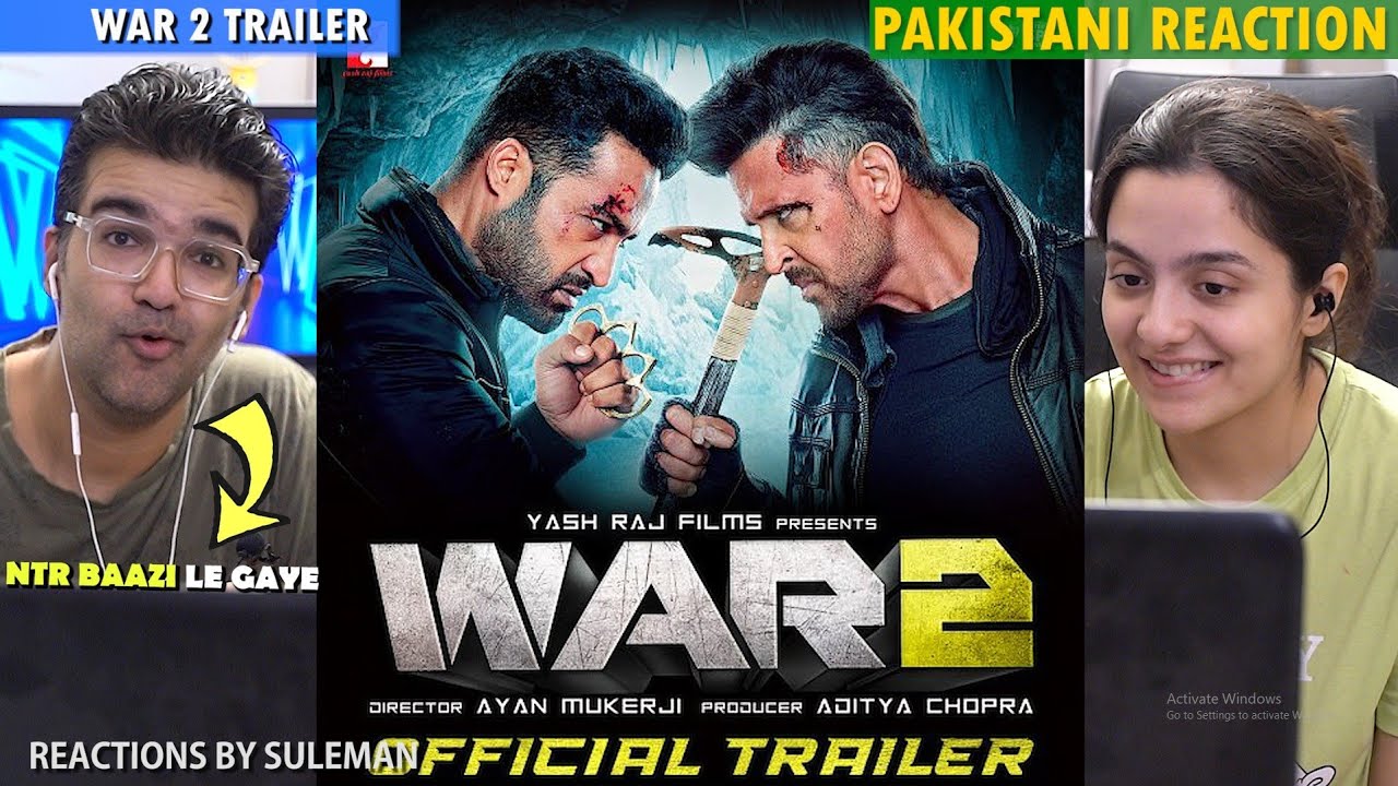 Pakistani Couple Reacts To WAR 2 | Trailer | Hrithik Roshan | NTR | Kiara Advani | Ayan Mukerji 