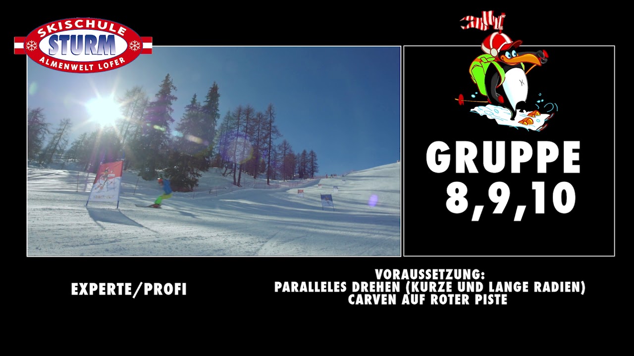 Einteilungsvideo Gruppe 8, 9, 10 - Experte Profi