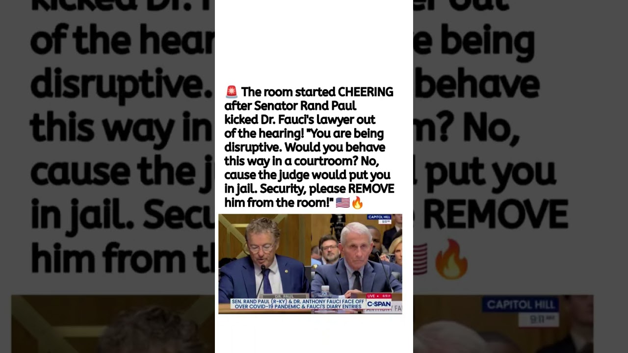 Rand Paul Hearing Exchange Sparks Online Debate 🇺🇸