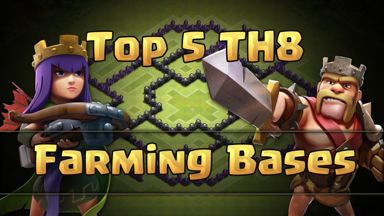 Clash of Clans - Top 5 TH8 Farming Bases