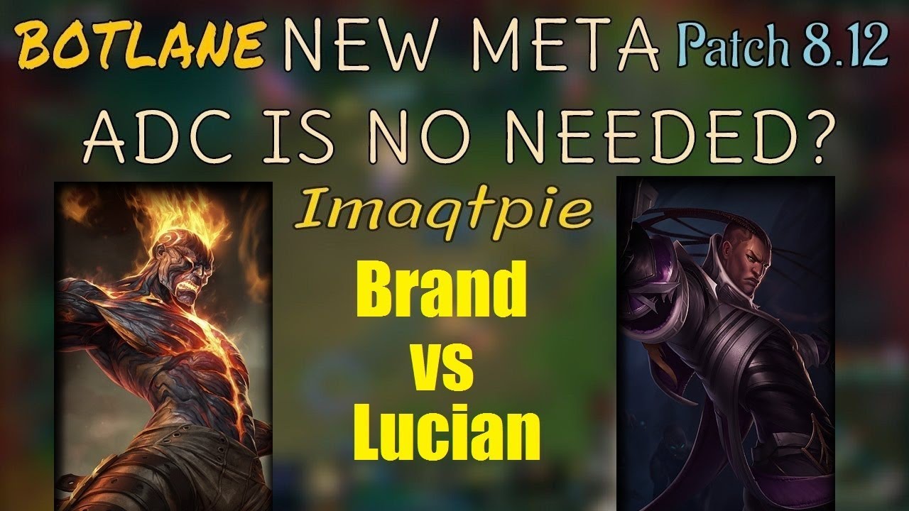Imaqtpie | BRAND vs LUCIAN | BRAND Adc | Challenger Gameplay | Patch 8.12