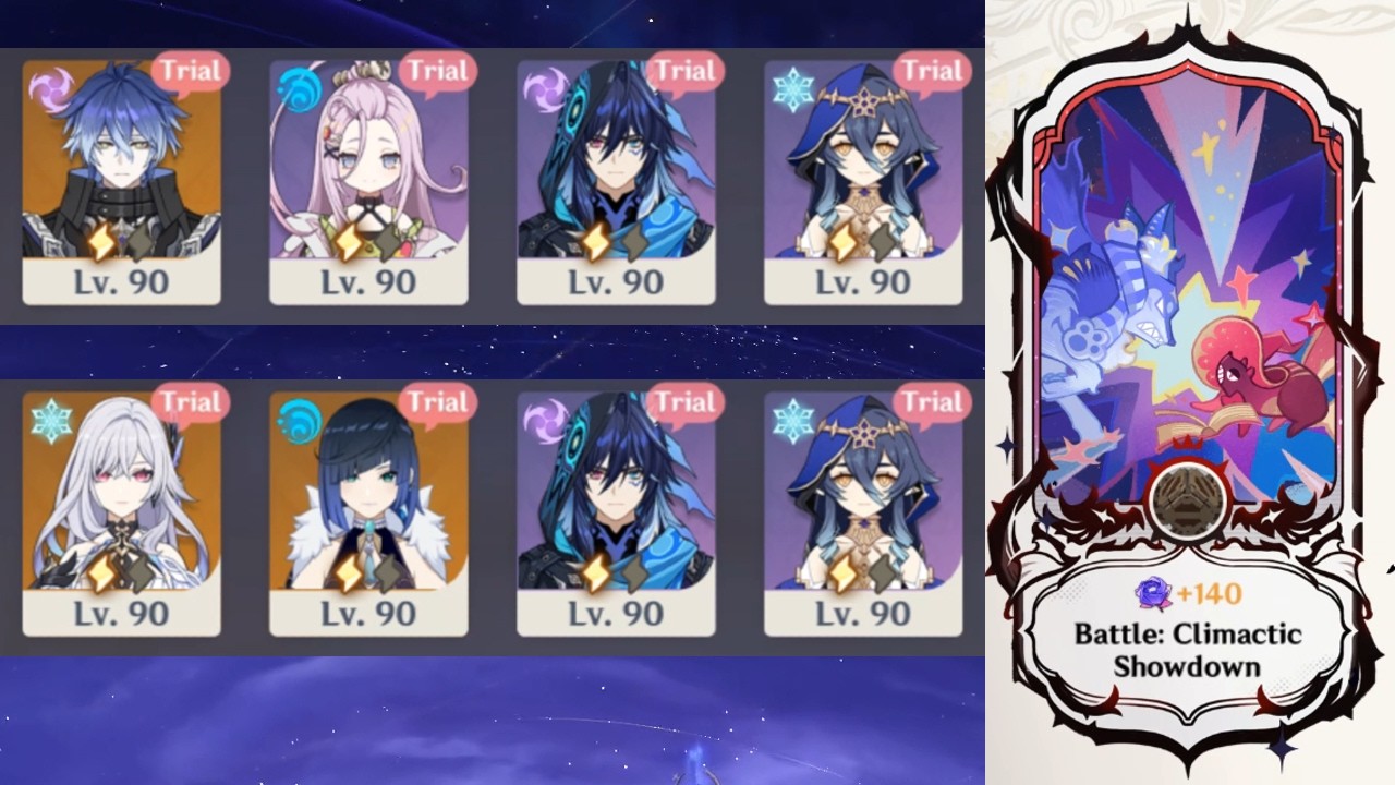 Trial Characters vs Act 10 Lunar IT | Genshin Impact 7.0