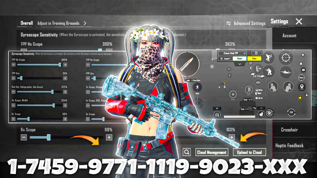 NEW UPDATE 4.2🔥BEST SENSITIVITY CODE + CONTROL SETTINGS BGMI/PUBG MOBILE