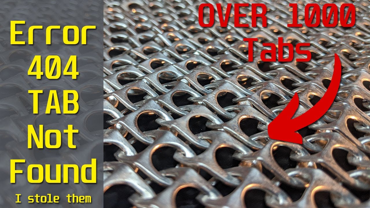 How To make Pull Tab Chainmail OVER 1000 Pull Tabs Used