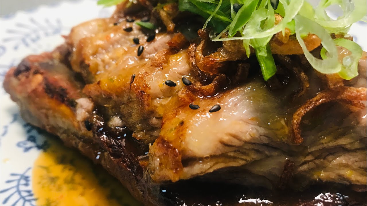 🐖 Costilla de cerdo confitada, salsa agridulce y chalota frita | After Covid